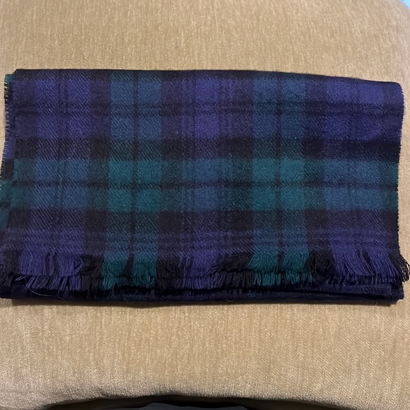 ingles Buchan Accessories - Ingles Buchan Black Watch 100% New Wool Plaid Scarf, Fringed 53 X 12” Scotland
